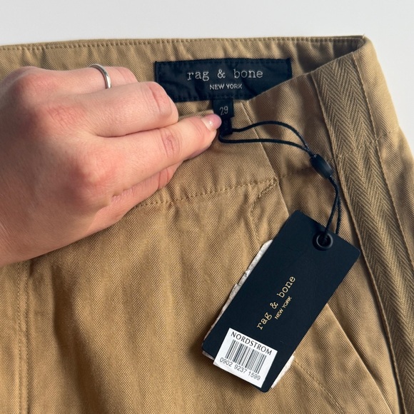 Rag & Bone Men’s Brighton Cotton & Linen Chino Pants Sz 29 Rugged Brown Summer - Picture 3 of 12